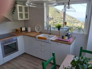 Kitchen o kitchenette sa Casa campo y Playa Taganana