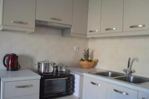 Kuchyň nebo kuchyňský kout v ubytování Kelly's Beach Apts