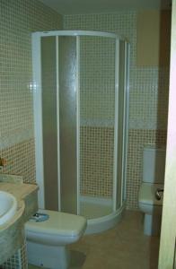 Koupelna v ubytování Hostal Quevedo
