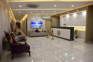 Χώρος καθιστικού στο فندق المستقبل للشقق الفندقية ALMUSTAQBAL HOTEL Apartments