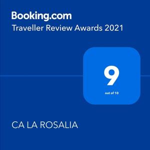 a screenshot of a cell phone with a travel review avatar at CA LA ROSALIA in Rodonyà