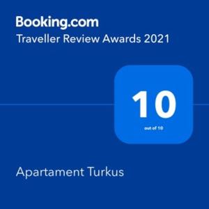 Certifikát, ocenenie alebo iný dokument vystavený v ubytovaní Apartament Turkus