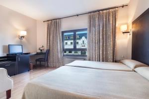 Cama o camas de una habitación en Crisol Riosol