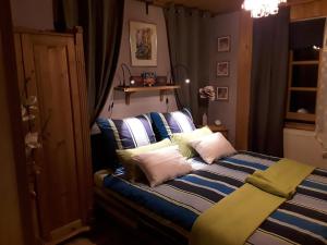 En eller flere senge i et værelse på Apartment am Buchenhain