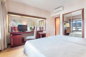 Cama o camas de una habitación en Crisol Riosol