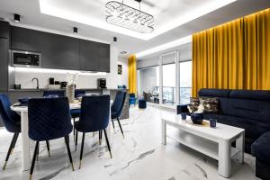 Kuchyňa alebo kuchynka v ubytovaní Apartament Zacisze z prywatną sauną