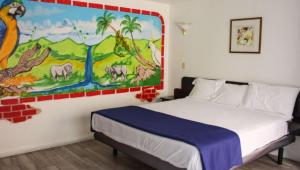 Motel 6 Glendale CA Pasadena Burbank Los Angeles客房内的一张或多张床位