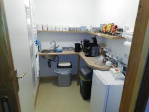 Pension-Fürstenberghavel Sans Rival tesisinde mutfak veya mini mutfak