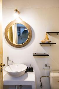 A bathroom at Natural Stone Villas