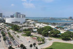 Ein allgemeiner Blick auf Miami oder ein Stadtblick von des Hotels aus