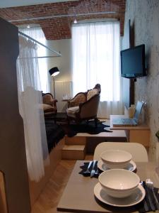 Telewizja i/lub zestaw kina domowego w obiekcie WANZ'inn Design Appartements