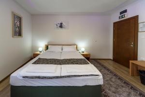Postel nebo postele na pokoji v ubytování Garni Hotel Mala Moskva