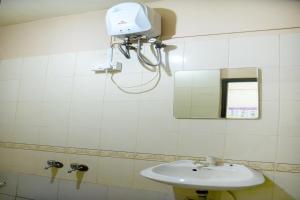 Koupelna v ubytování Hotel Parag