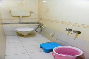 Koupelna v ubytování Hotel Parag