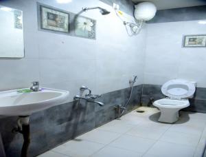 Koupelna v ubytování Hotel Parag