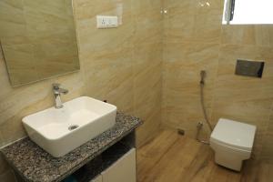 Koupelna v ubytování Hotel Bandhan Residency