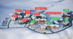 New Gudauri Flat near Gondola Loft 2 v zimě