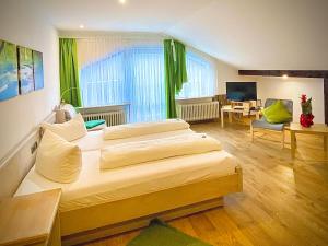 TV a/nebo společenská místnost v ubytování Meister BÄR HOTEL Am Wald