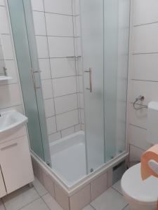 Koupelna v ubytování Apartmani Frano