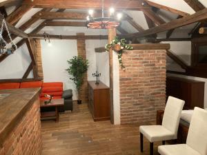 Zona d'estar a Apartmanový dům 13 Podkroví 1