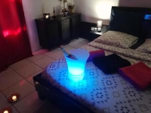 Postel nebo postele na pokoji v ubytování La CAZ A NOU