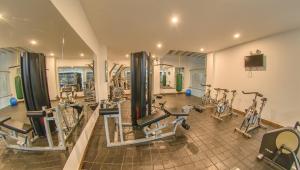 Fitness centrum a/nebo fitness zařízení v ubytování Hotel San Martin Popayan