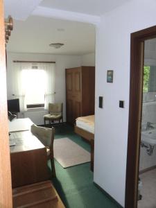 Koupelna v ubytování Hotel Die Clus