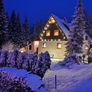 Landgasthof und Pension Erzgebirgsstübel trong mùa đông