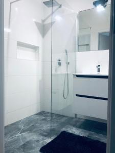 Kúpeľňa v ubytovaní Toruń Apartaments - Apartaments №17