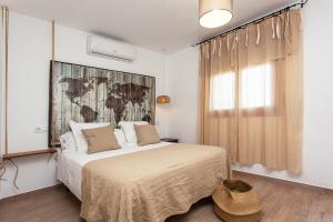 A bed or beds in a room at Casa de campo Canoret, Benissa, Alicante , Spain