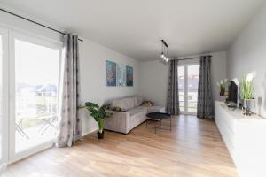 Postel nebo postele na pokoji v ubytování Apartament Skandynawski z balkonem - Dream Apart