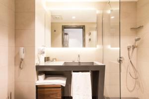 Koupelna v ubytování Zeniva Hotel