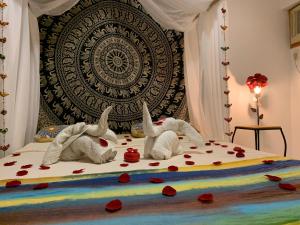 Postel nebo postele na pokoji v ubytování Precioso apt com conforto