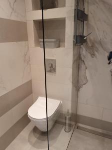Kúpeľňa v ubytovaní Pokoje na Buńdówkach