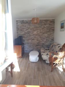 Posezení v ubytování Paradis Breton