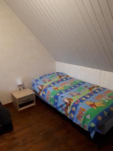 Postel nebo postele na pokoji v ubytování Paradis Breton