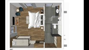 El plano del piso de Alpin Hotel Garni Eder - Private Living