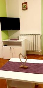TV a/nebo společenská místnost v ubytování IstraNova Apartments