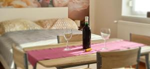Posezení v ubytování La Siesta Bogács Apartman