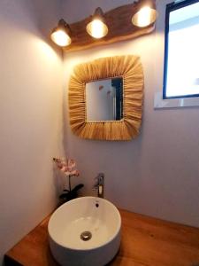 A bathroom at Comfortable House in Formentera with Garden and Terrace