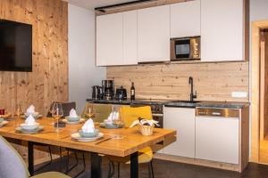 Kuchyň nebo kuchyňský kout v ubytování Landhaus Thurner