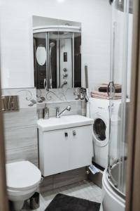 Vonios kambarys apgyvendinimo įstaigoje Luxury Apartments in City Center, Šiauliai