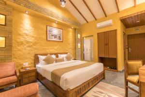 Ένα ή περισσότερα κρεβάτια σε δωμάτιο στο Bar Peepal Resort