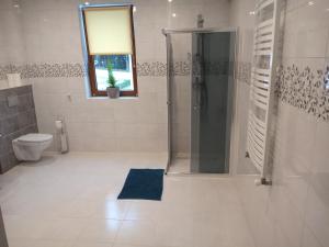 Koupelna v ubytování Dom na Krzemienicy