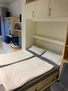 Postel nebo postele na pokoji v ubytování Urlaub am Strand 2