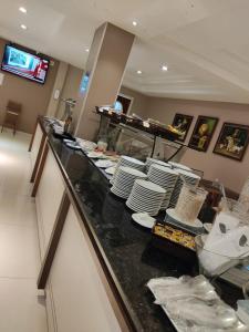 Comodidades para preparar café e chá em Viale Tower Hotel