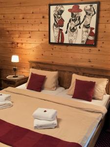 Postel nebo postele na pokoji v ubytování Haus Treffer + 37 fotografií