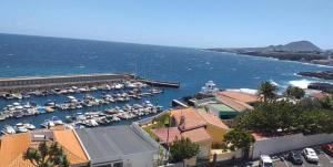 a marina with a bunch of boats in the water at ApartBeach Candelaria in Candelaria