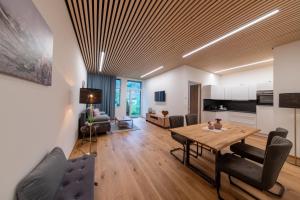 TV a/nebo společenská místnost v ubytování Känzele Appartements