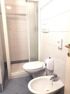 Koupelna v ubytování Hotel Alcazar